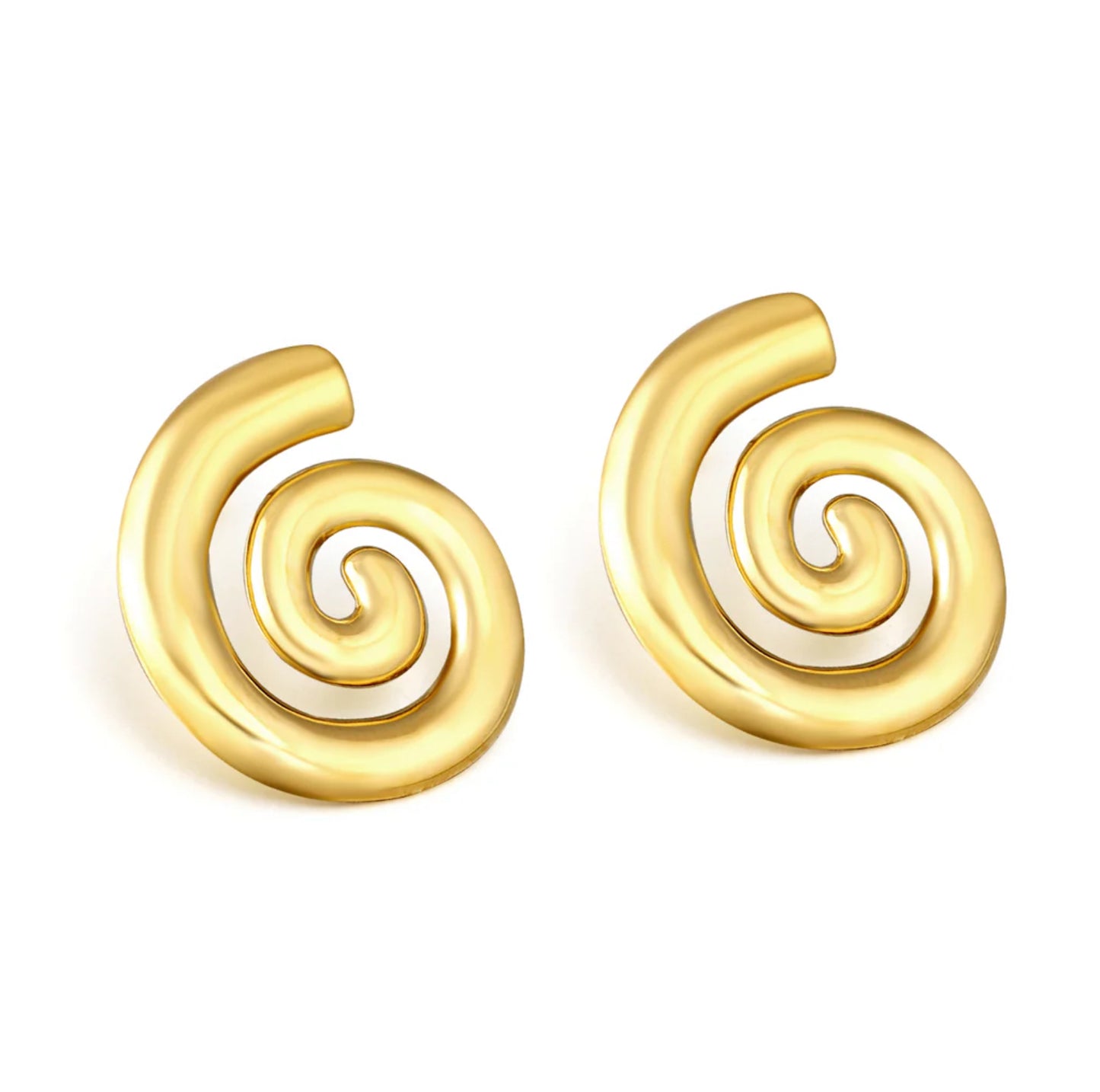 Zaira Spiral Gold Earrings