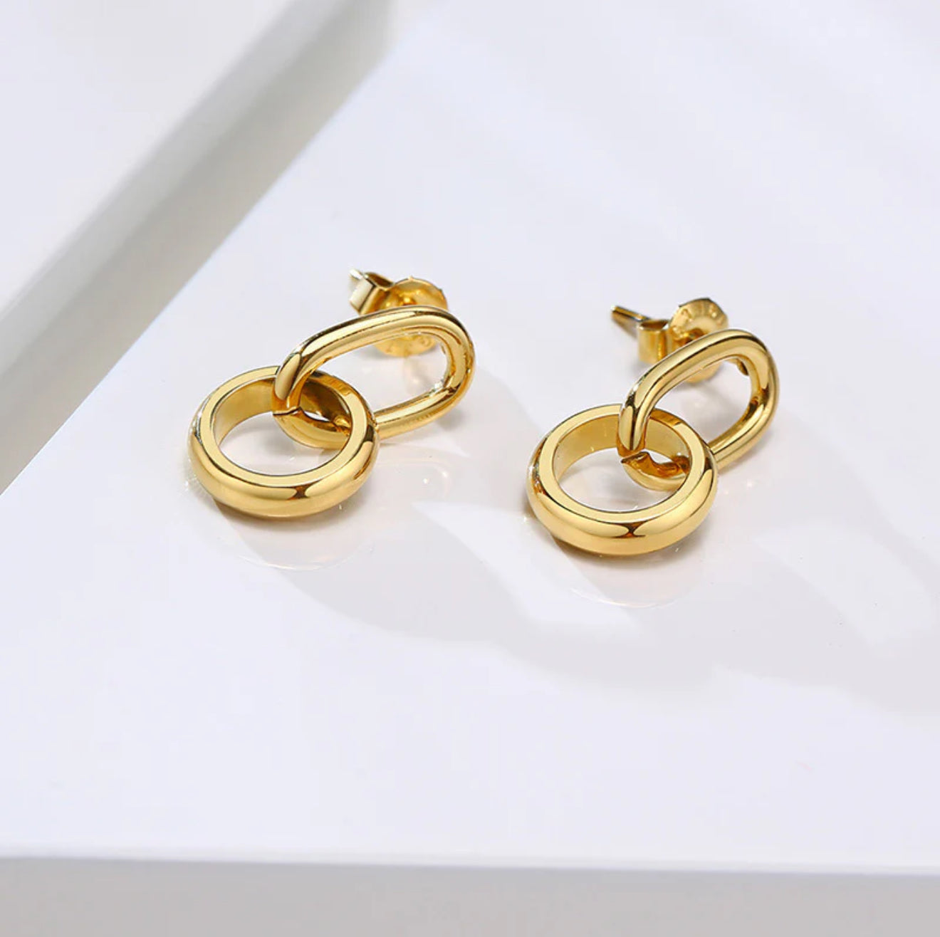Golden Link Earrings