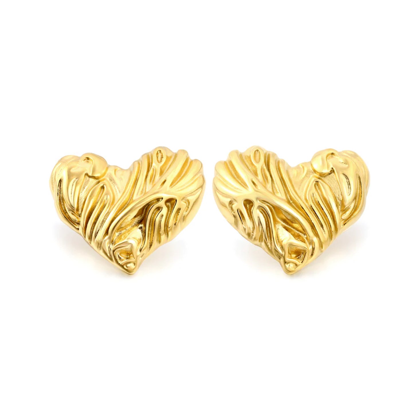 Abstract Heart Earrings