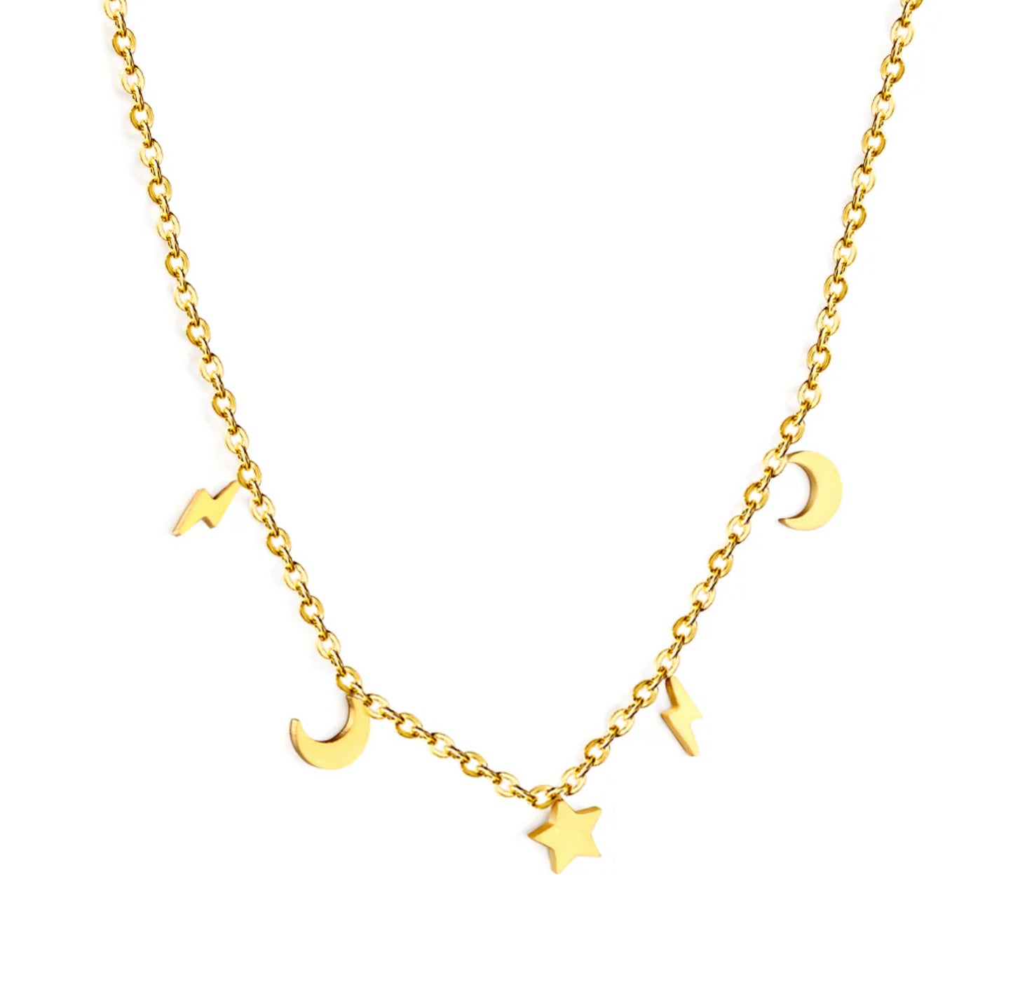 Moon Star Necklace
