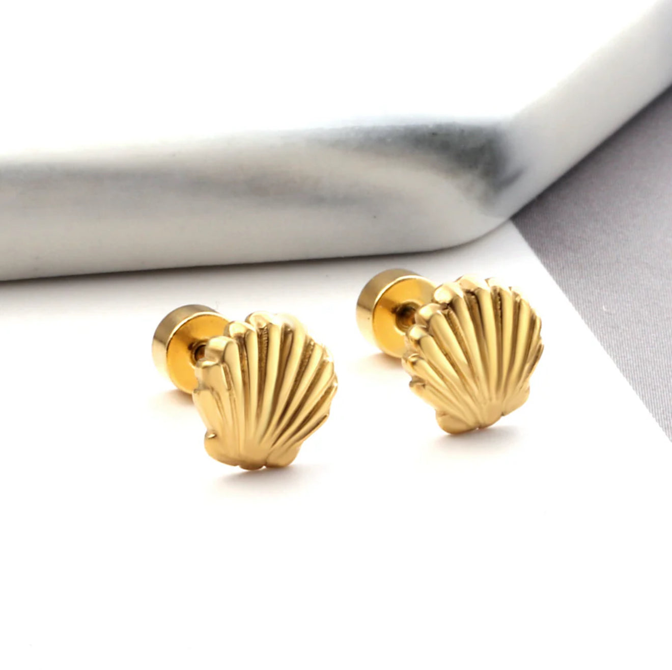 Seashell Studs