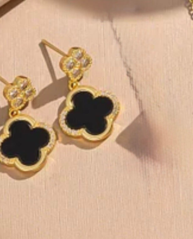 Dual Clover Earrings