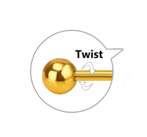 Golden Teardrop Studs