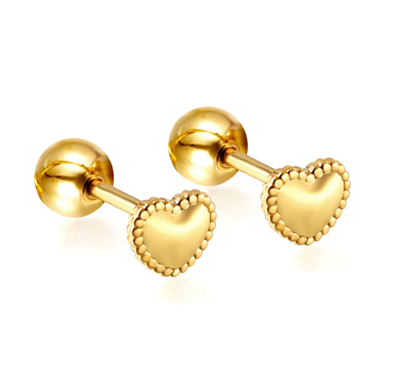 Lunar Heart Studs