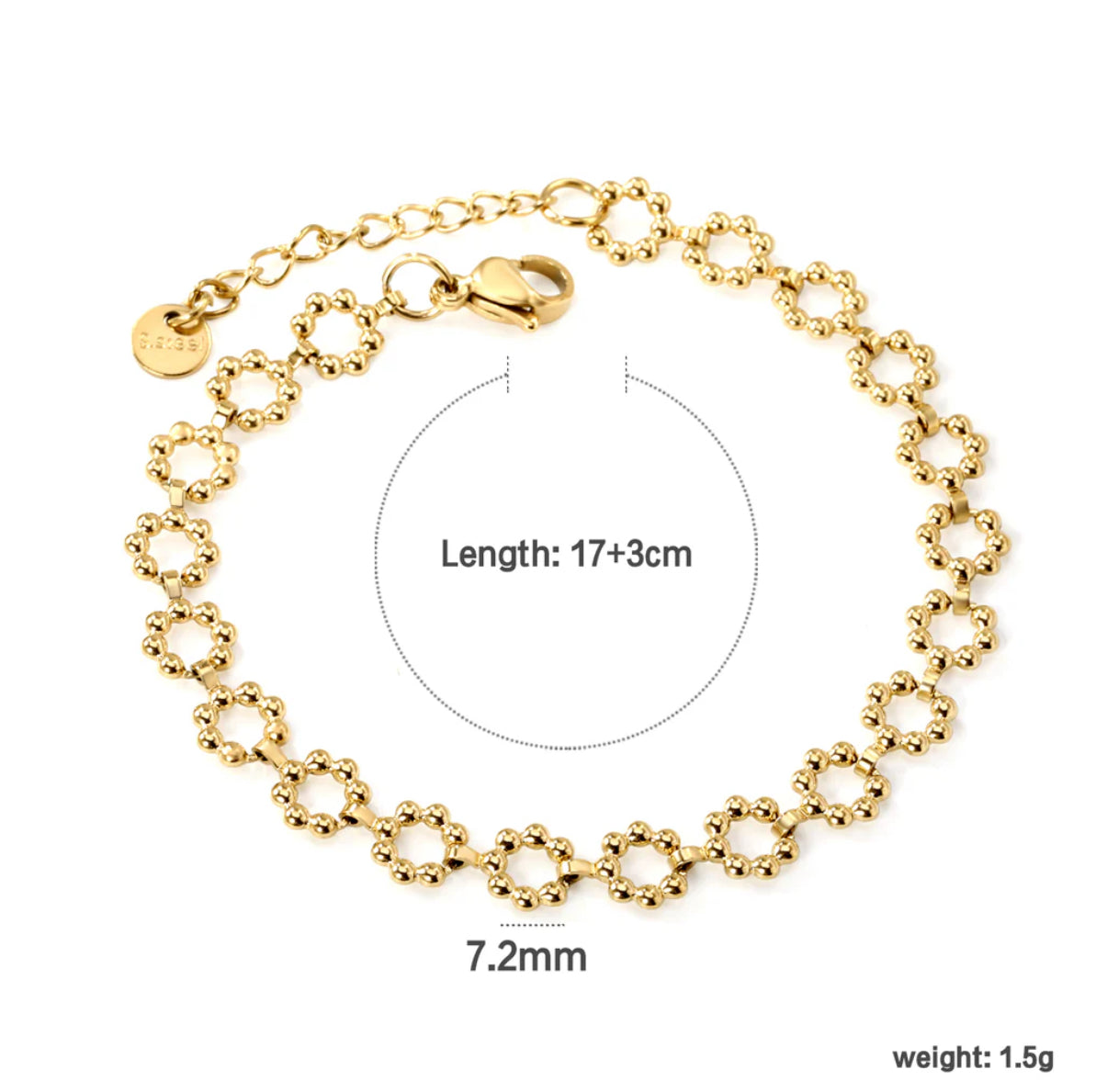 Dina Round Chain Bracelet