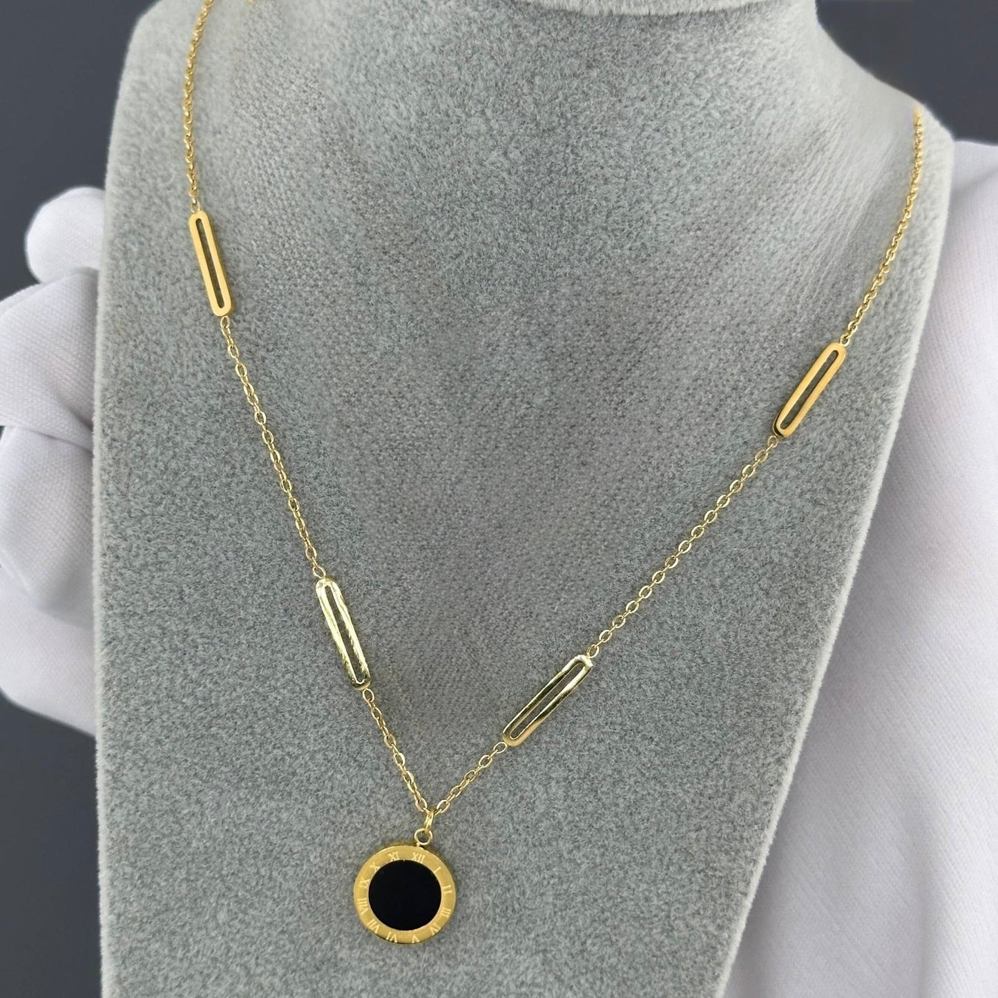 Roman Numeral Pendant Necklace