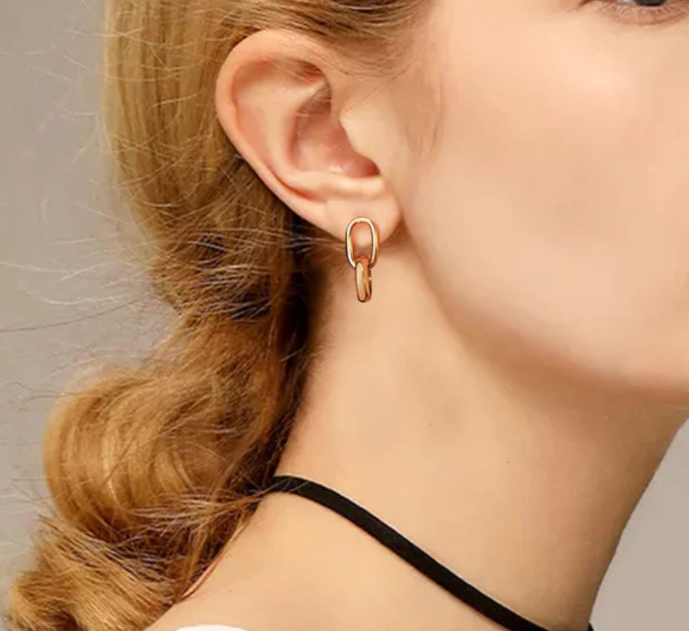 Golden Link Earrings