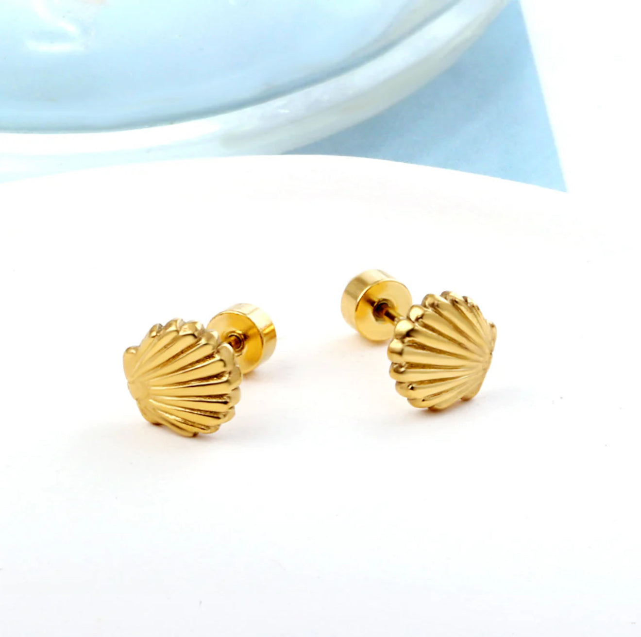 Seashell Studs