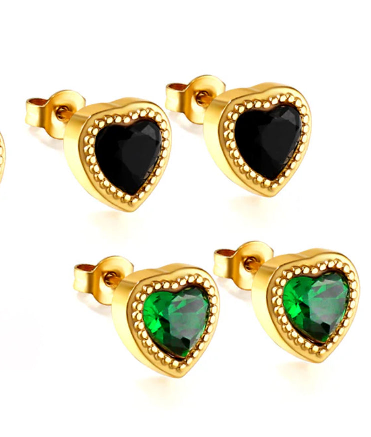 Shadow & Shine Studs (Black)