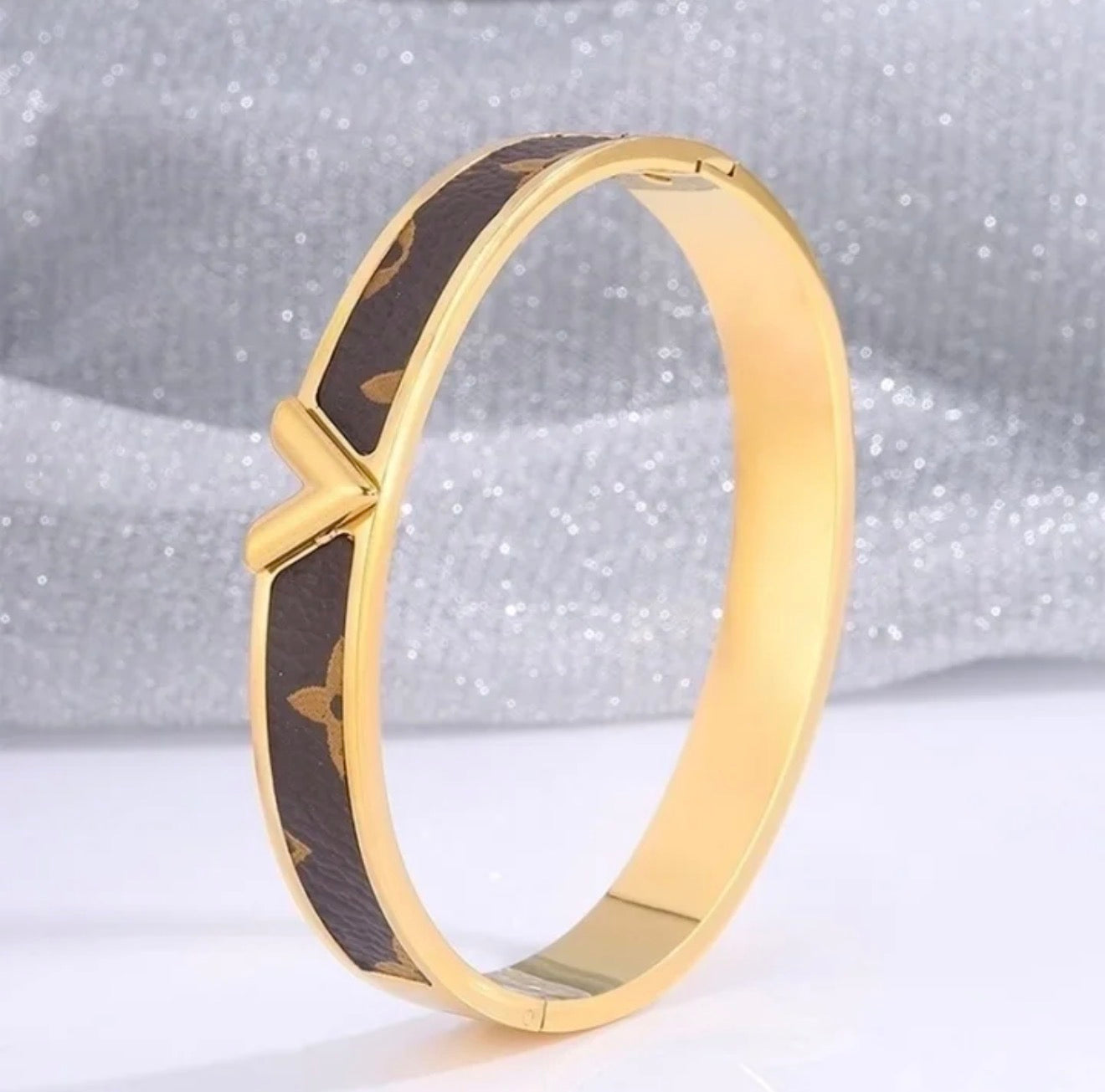 LV inspired Bangle