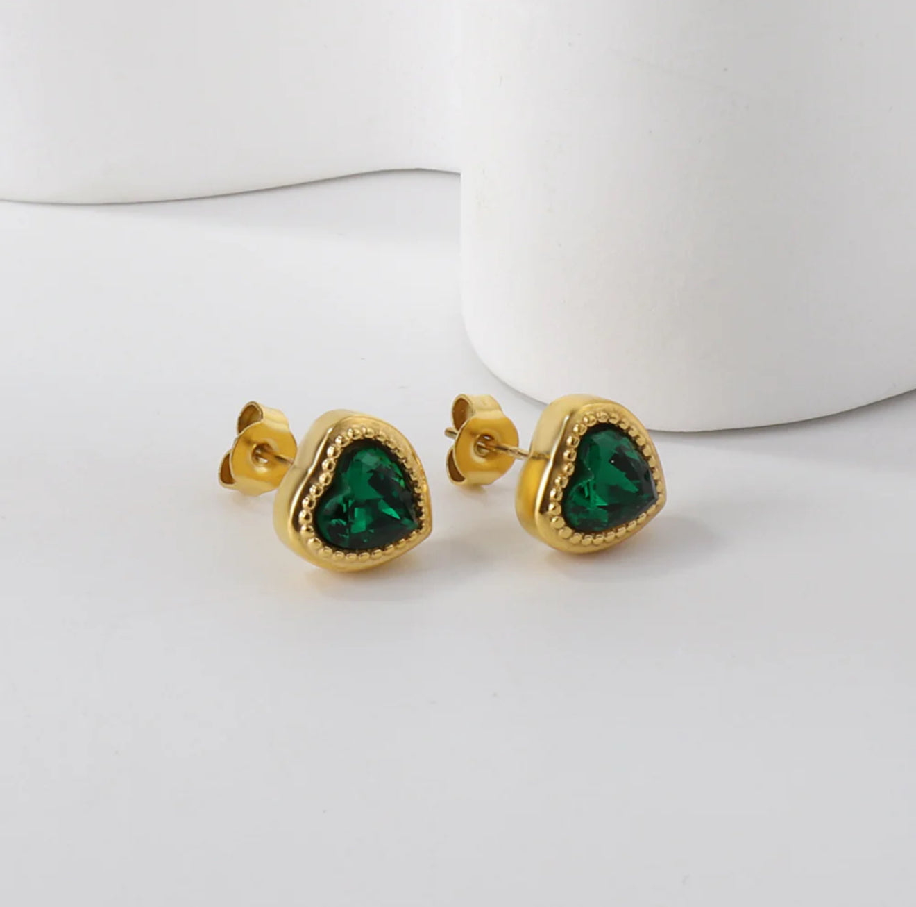 Shadow & Shine Studs (Green)