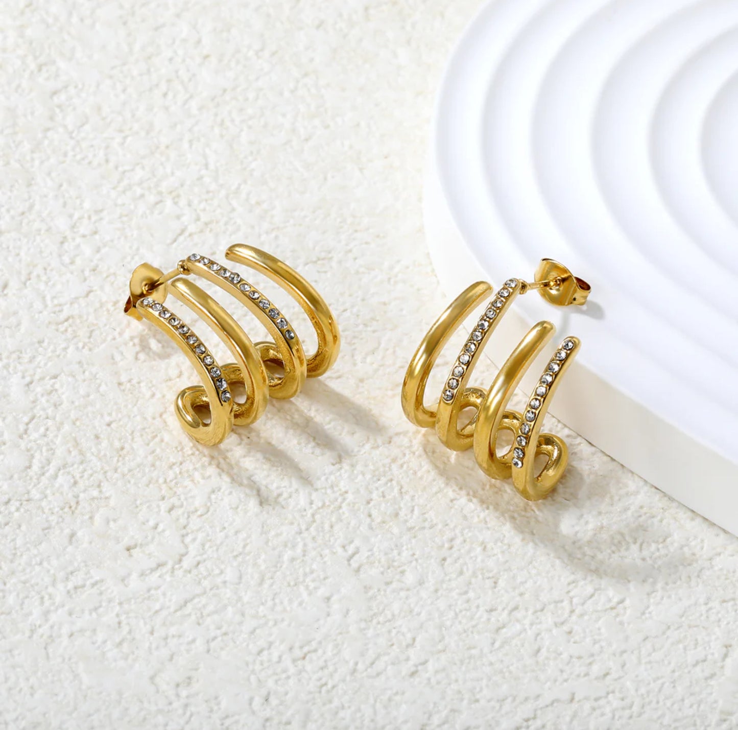 Opulent Spiral Earrings