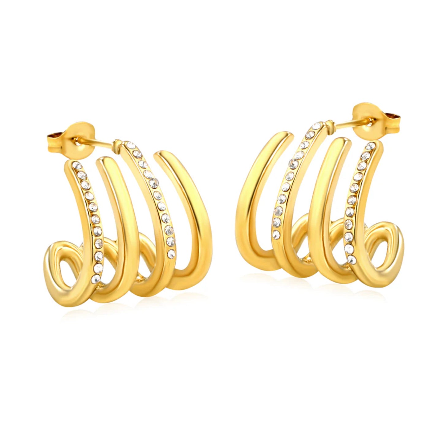 Opulent Spiral Earrings