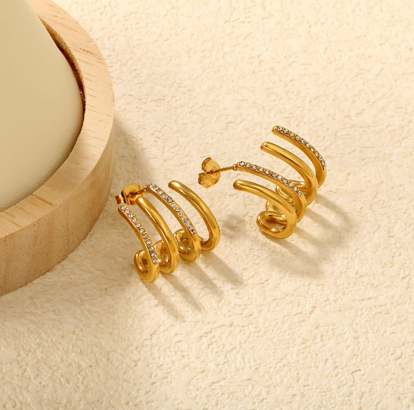 Opulent Spiral Earrings