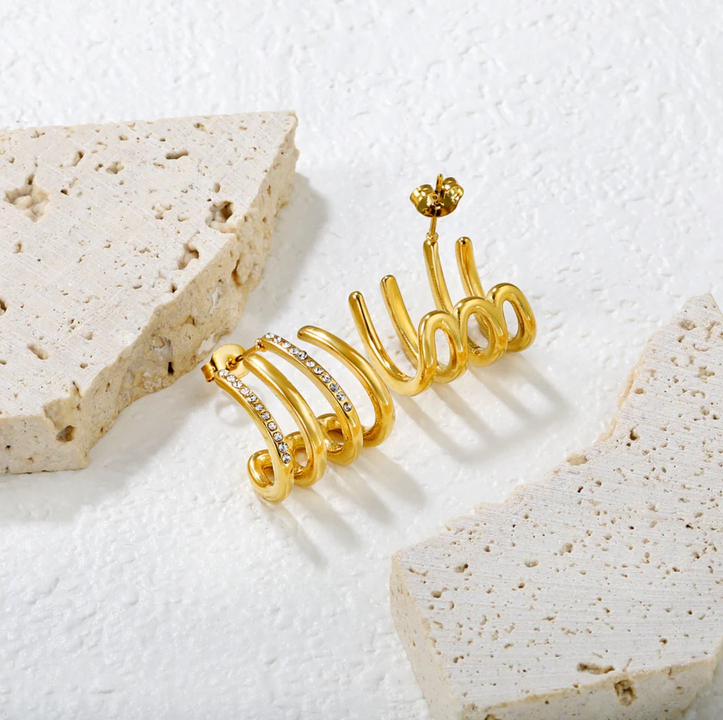 Opulent Spiral Earrings