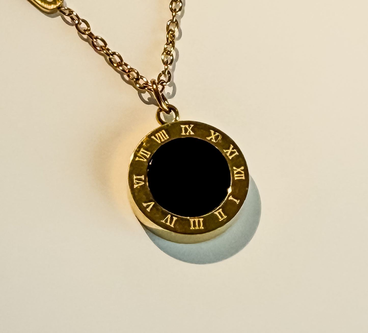 Roman Numeral Pendant Necklace