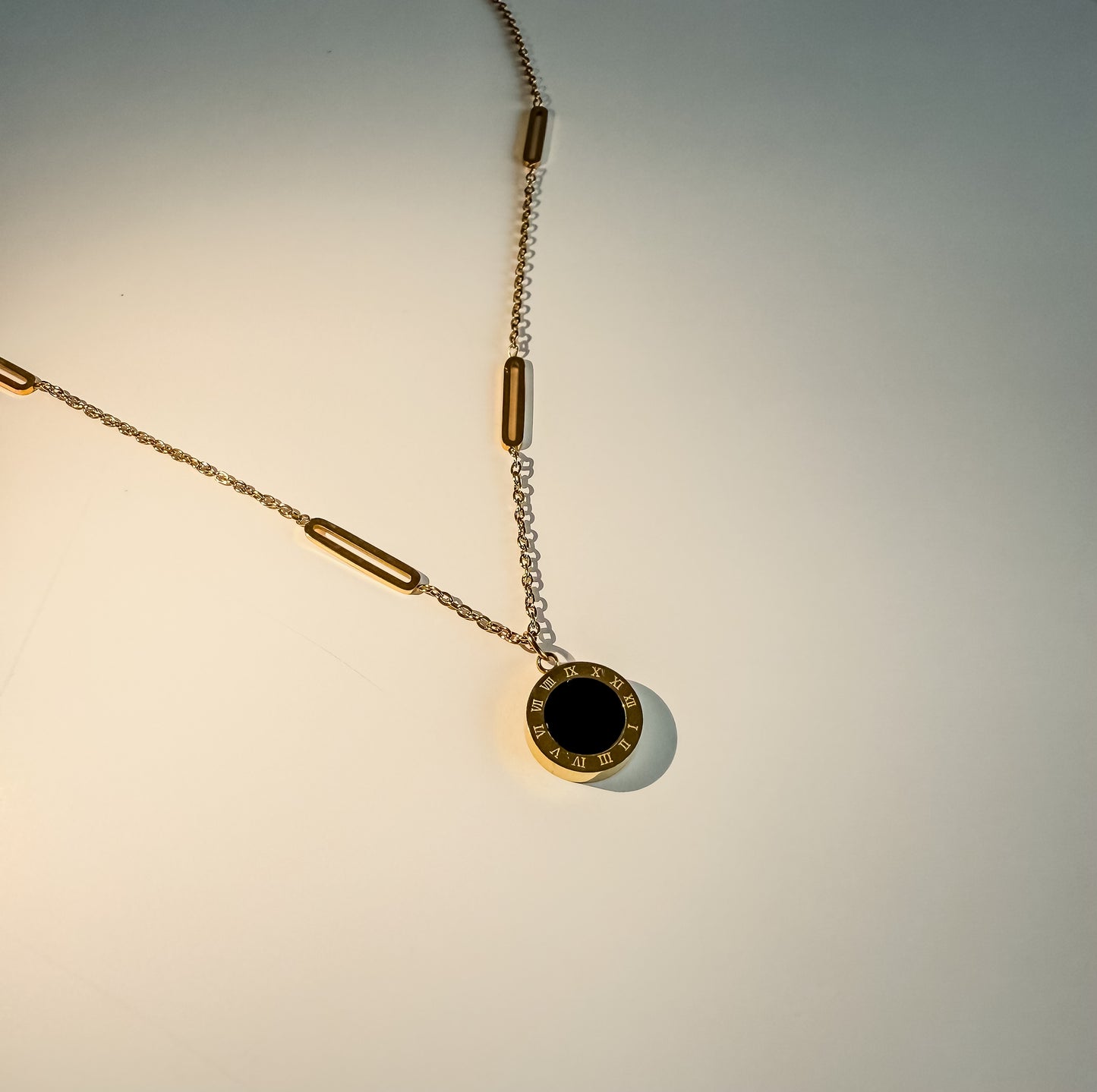 Roman Numeral Pendant Necklace