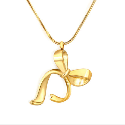Golden Belle Bow Necklace