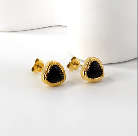 Shadow & Shine Studs (Black)