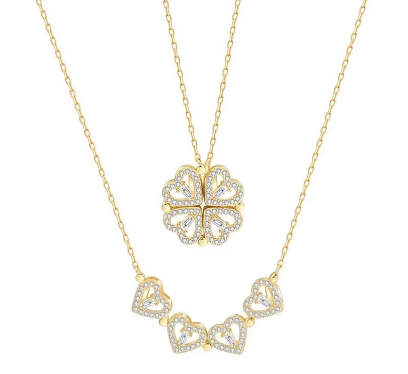 Zircon Clover Necklace