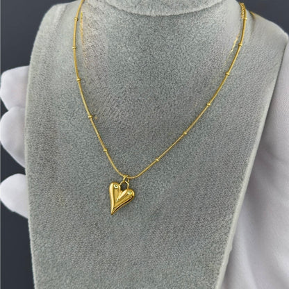 Luxe Heartbeat Pendant Necklace