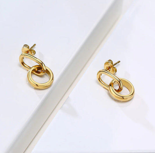 Golden Link Earrings