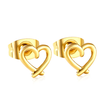 Aubree Gold Heart Earrings