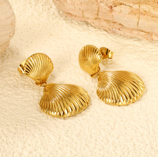 Aurora Shell Drop Earrings