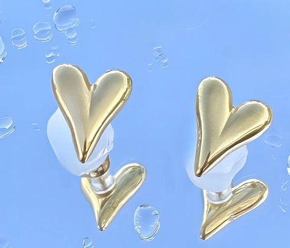 Serene Heart Studs