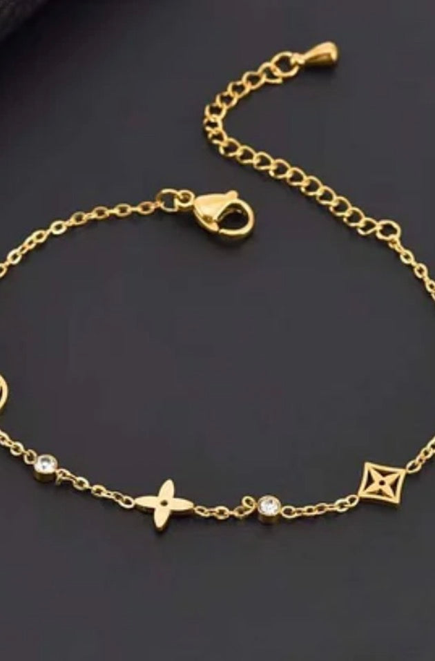 LV Inspired Bracelet