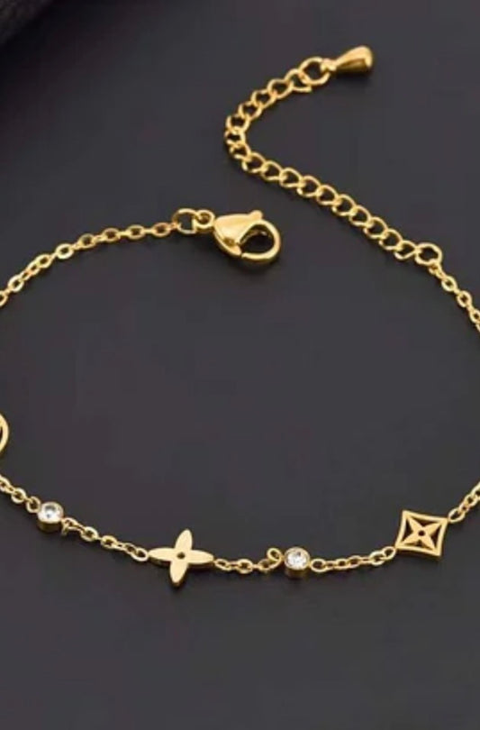 LV Inspired Bracelet