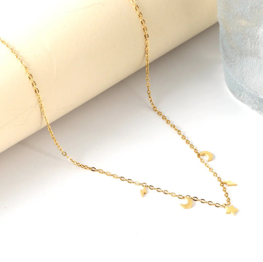Moon Star Necklace