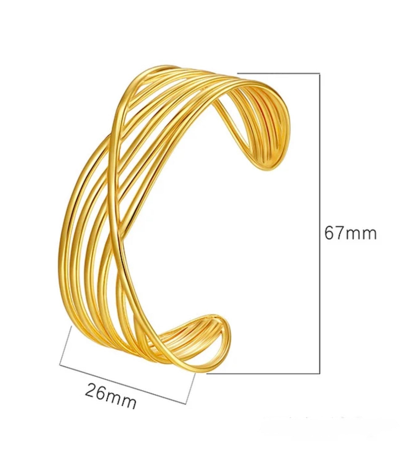 Golden Cascade Bracelet