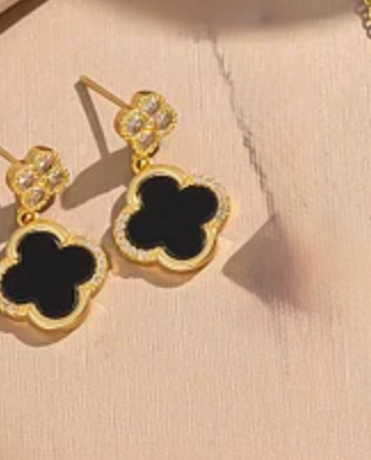 Dual Clover Earrings