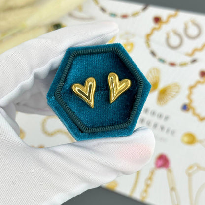 Serene Heart Studs
