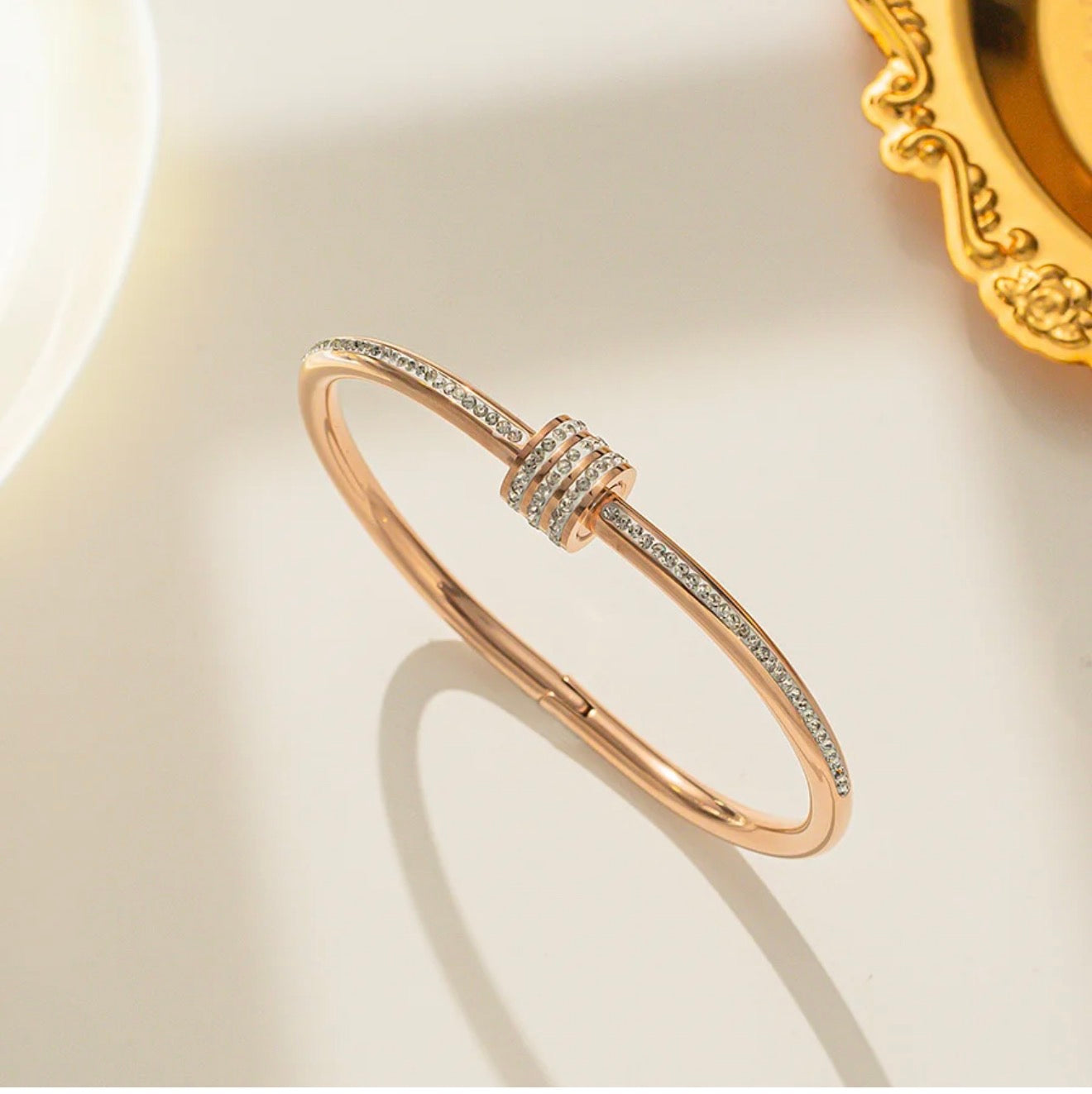 Serene Halo Sparkle Bangle