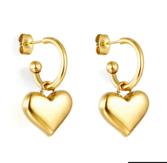 Heartstring Hoop Earrings