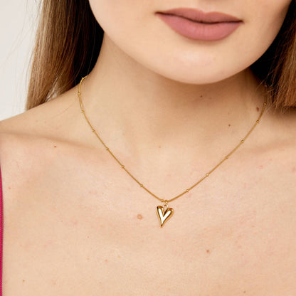 Luxe Heartbeat Pendant Necklace