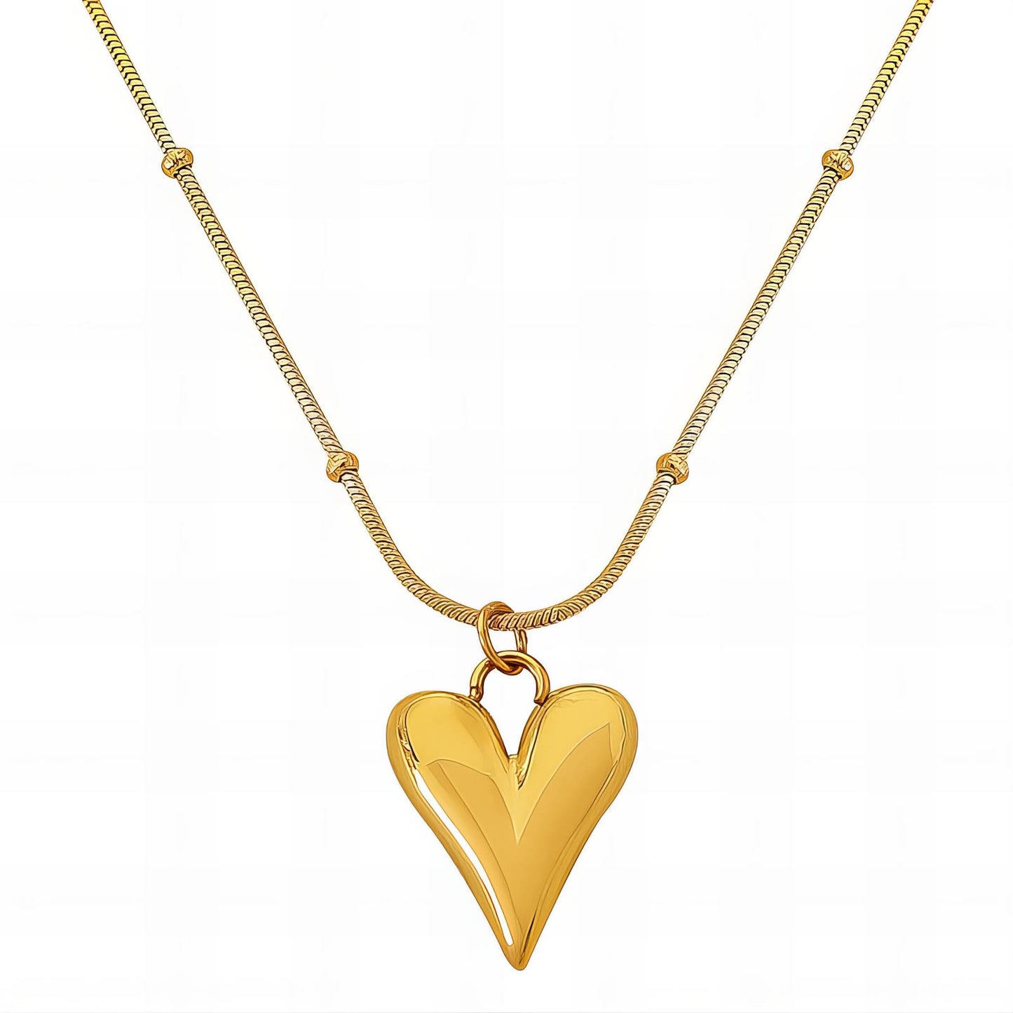 Luxe Heartbeat Pendant Necklace