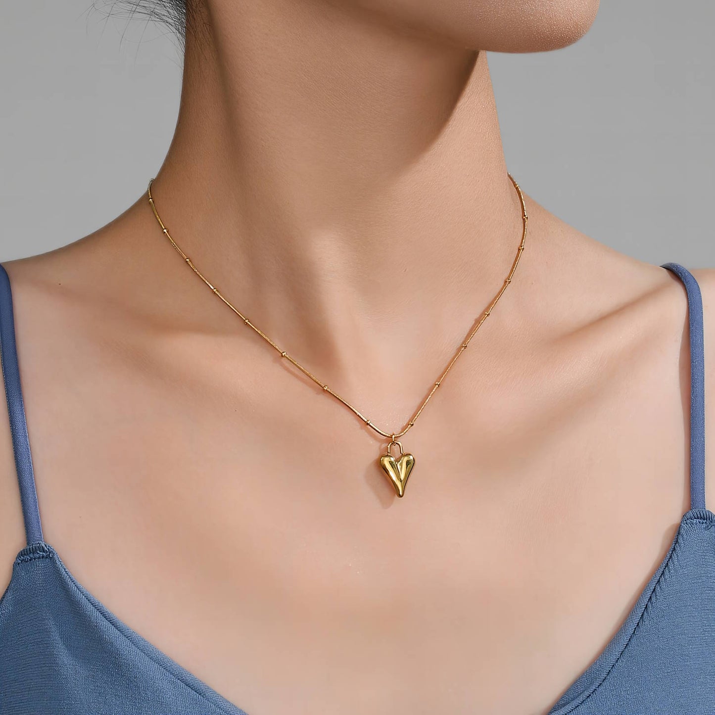 Luxe Heartbeat Pendant Necklace