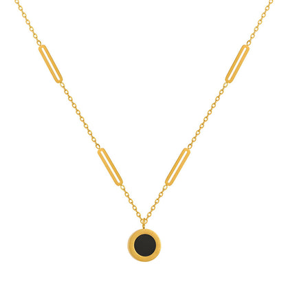 Roman Numeral Pendant Necklace
