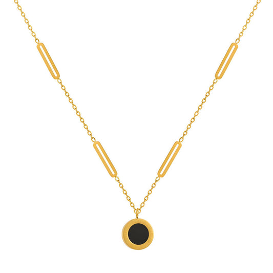 Roman Numeral Pendant Necklace