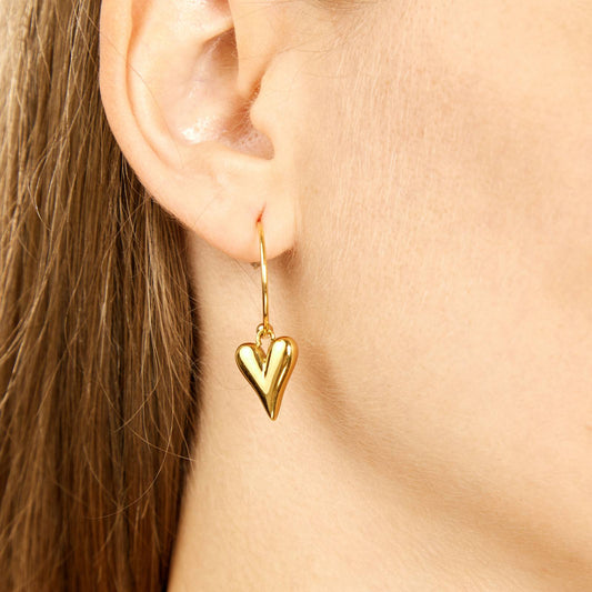 Heartstrings Hoop Earrings