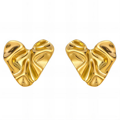 Melted Heart Studs