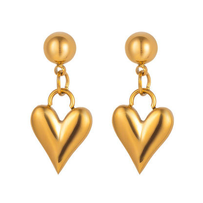 Gilded Heart Earrings