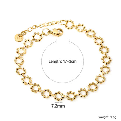 Dina Round Chain Bracelet