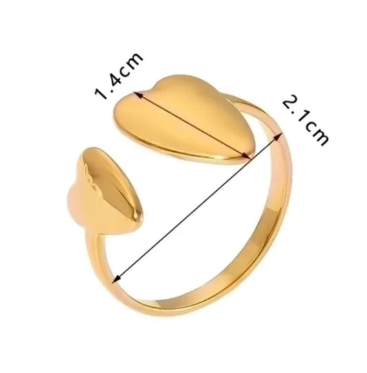 Dual Heart Ring