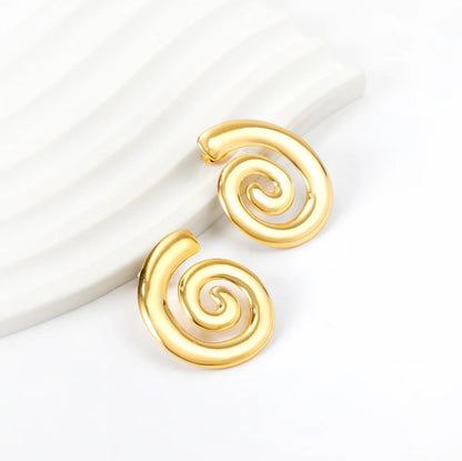 Zaira Spiral Gold Earrings