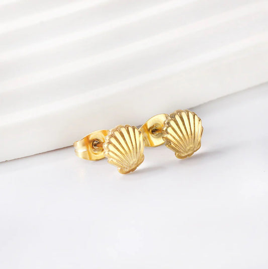 Seashell Glow Studs