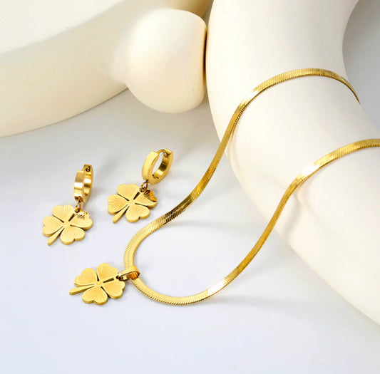 Fortune Clover Jewelry Set
